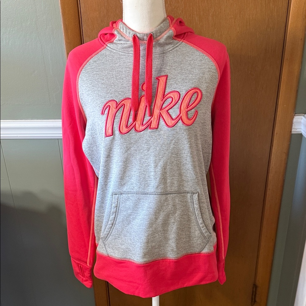 Nike Gray and Pink  Hoodie size L